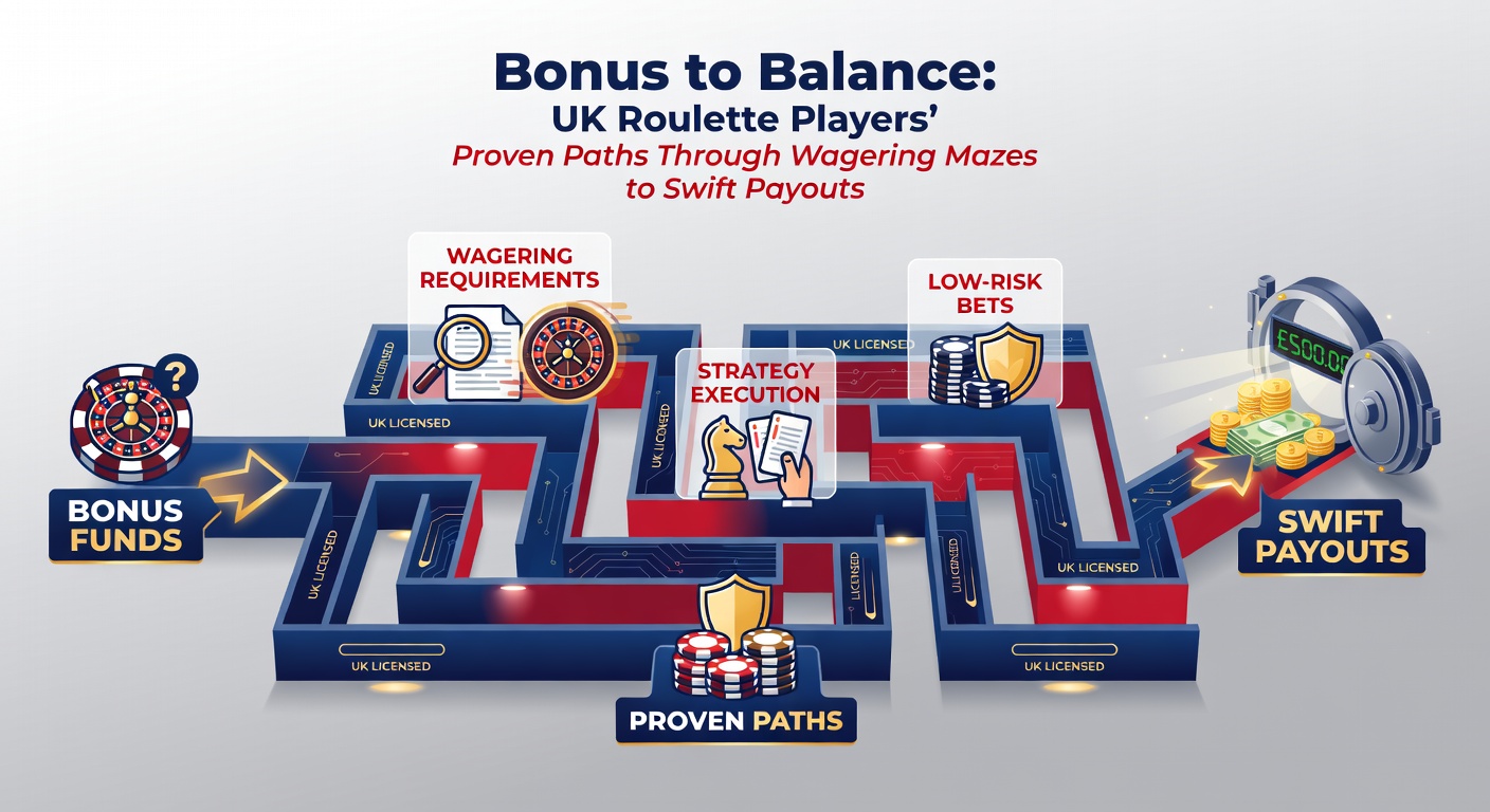 Close-up of a smartphone screen displaying a UK online casino roulette bonus progress bar filling up toward a payout button, with charts showing wagering completion