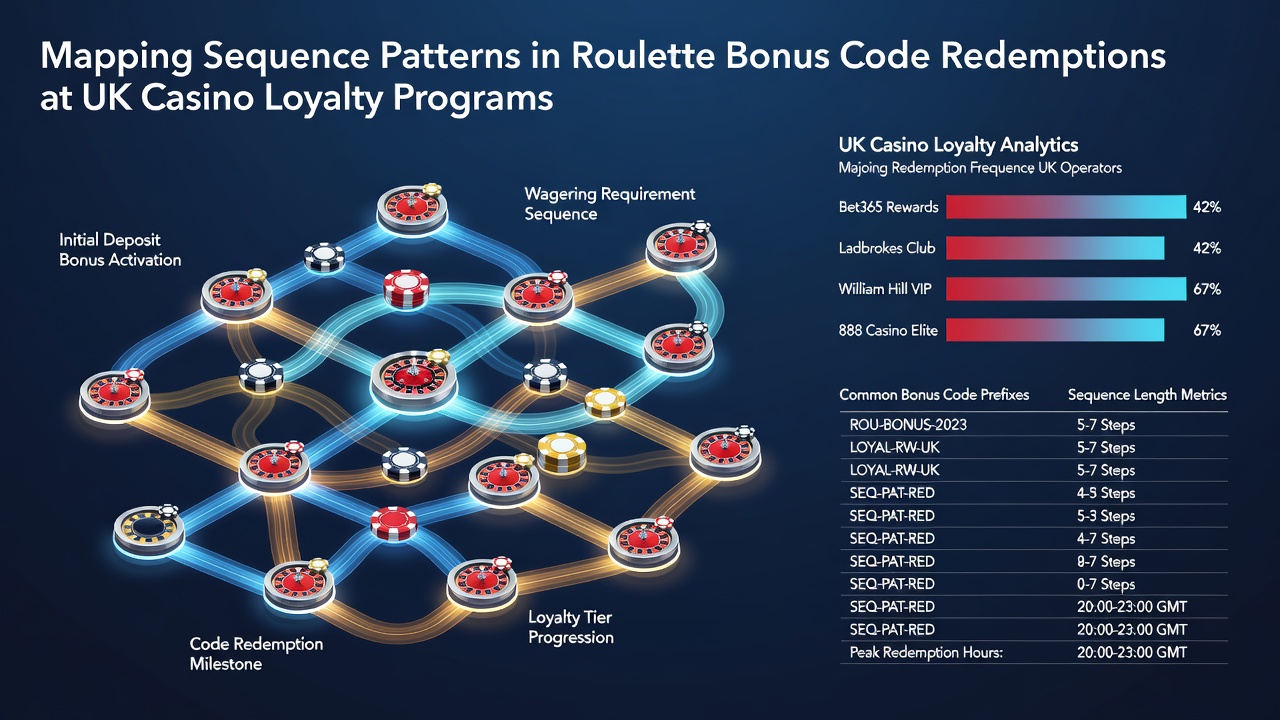 Flowchart illustrating mapped patterns of bonus code usage across loyalty program tiers
