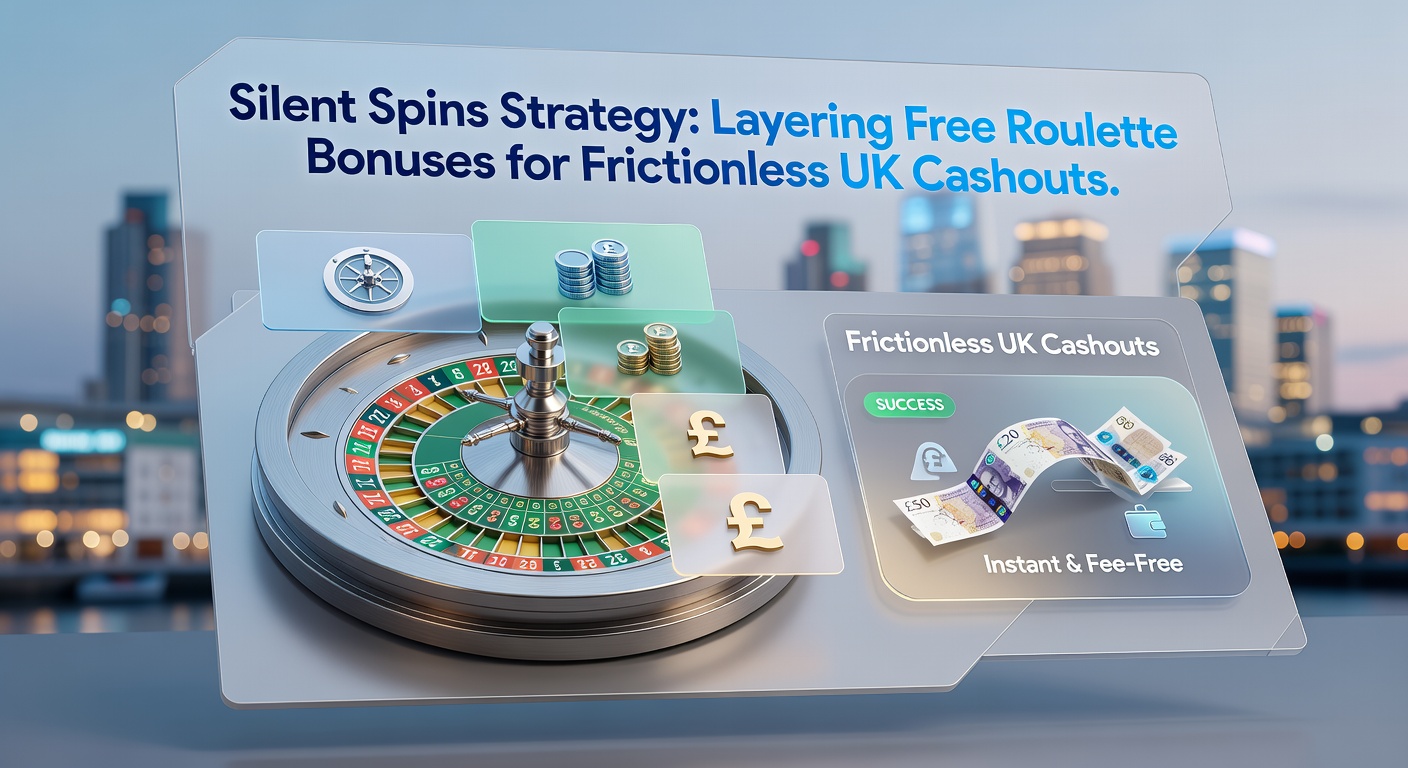 Layered bonus flowchart illustrating silent spins progression from free roulette offers to UK cashout