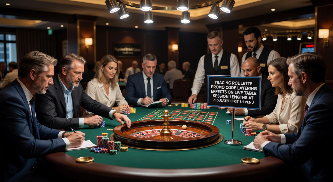 Data visualization of session length increases at British roulette tables following layered promo code use