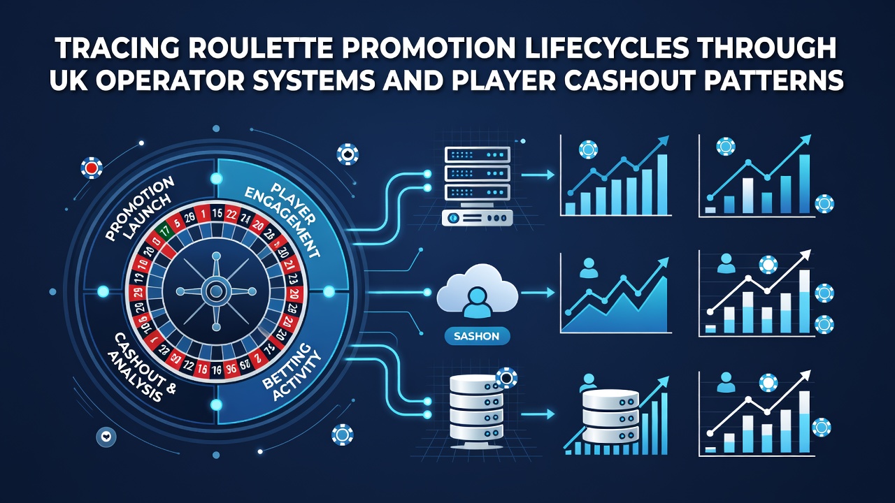 Diagram showing the stages of roulette promotion lifecycles tracked in UK operator systems