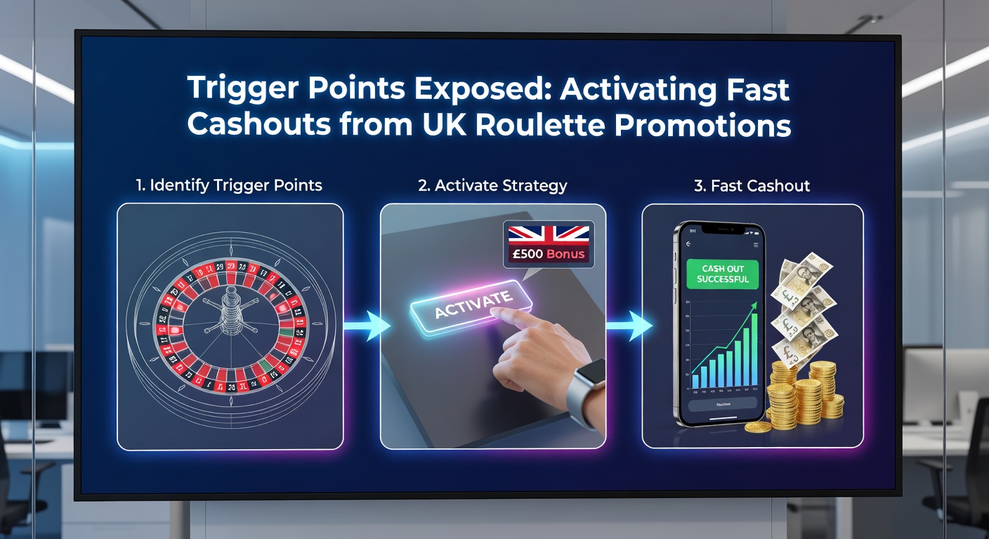 Close-up of roulette wheel with overlaid trigger graphics showing bet paths and cashout activation zones